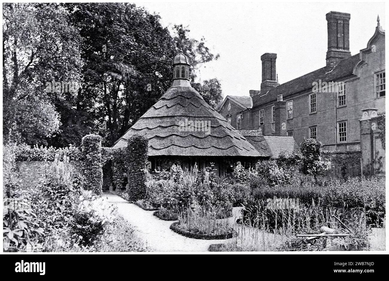 The Dairy Garden Easton Lodge in Gardens Old & New Vol 3. Stock Photo