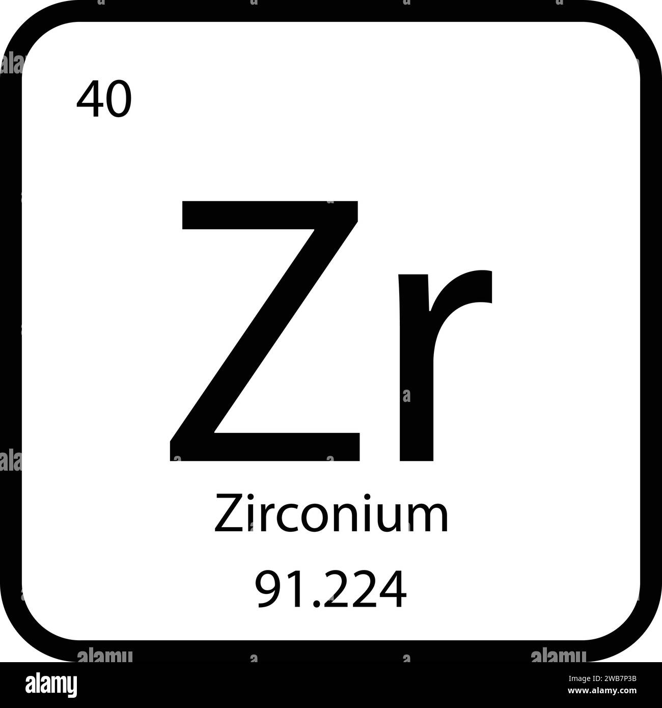 Zirconium icon vektor illustration design Stock Vector Image & Art Alamy