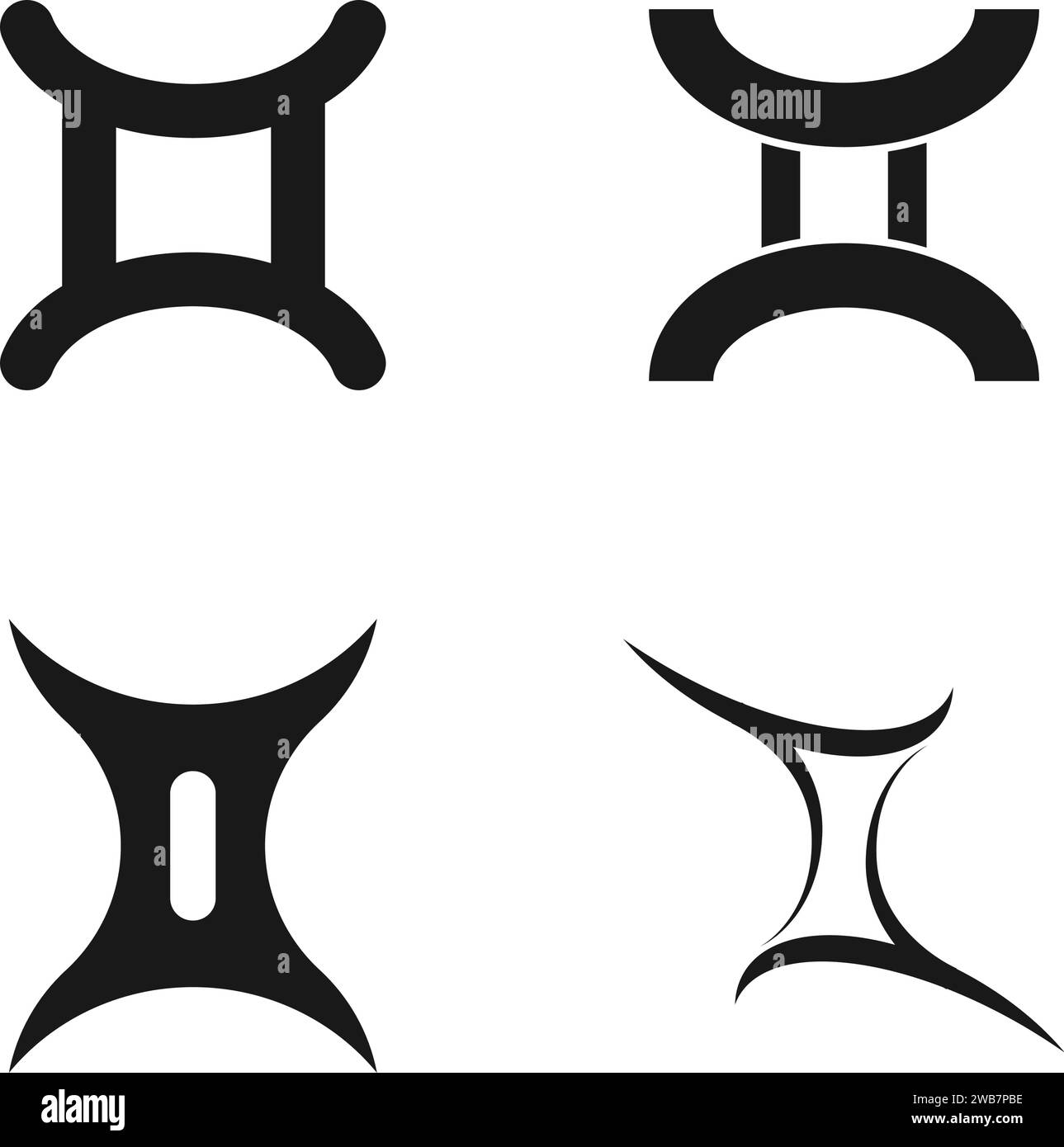 Zodiac star icon Gemini symbol vector illustration design Stock Vector
