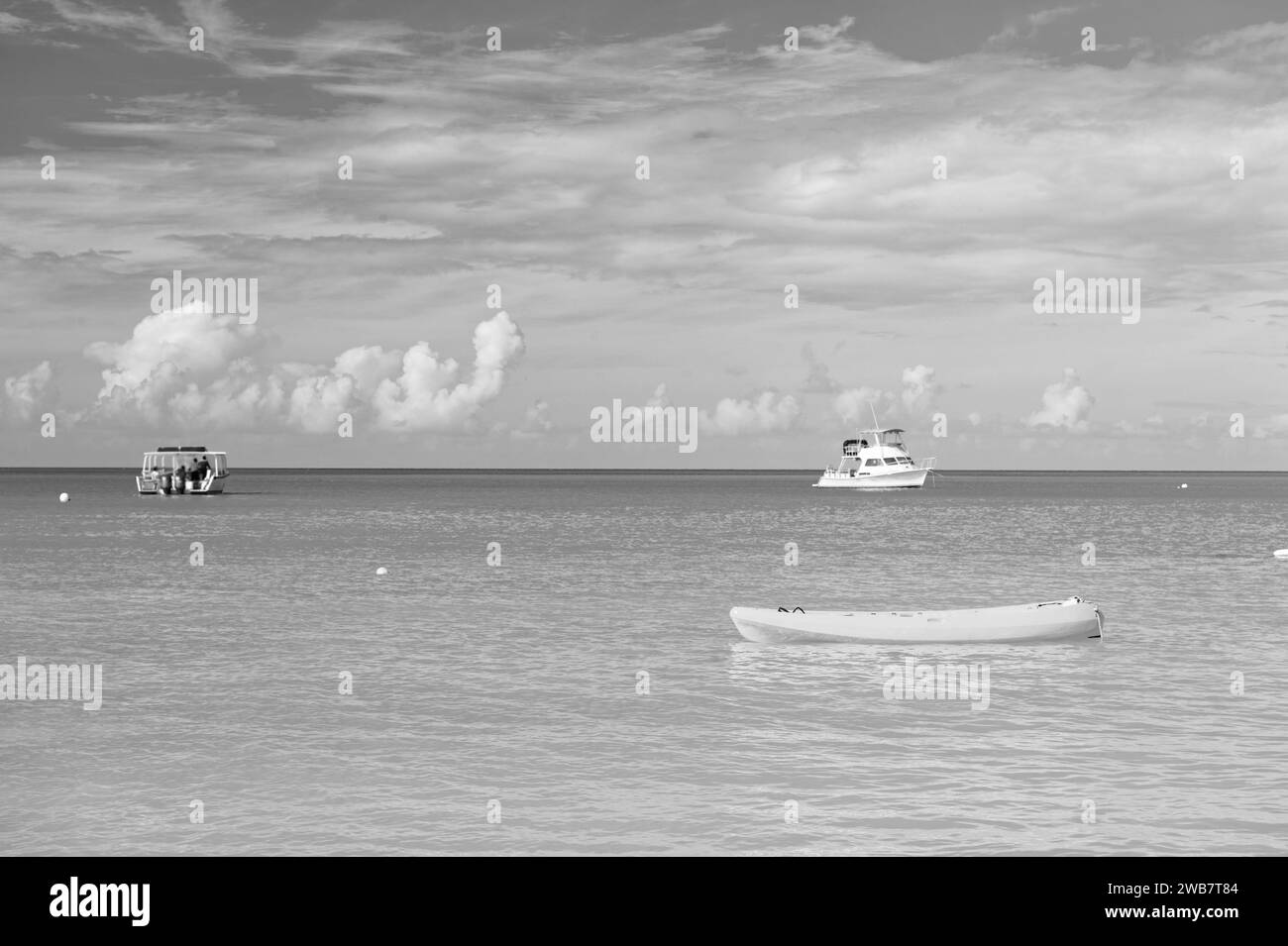 summer vacation boat at seaside, banner. photo of summer vacation boat on the beach. Stock Photo