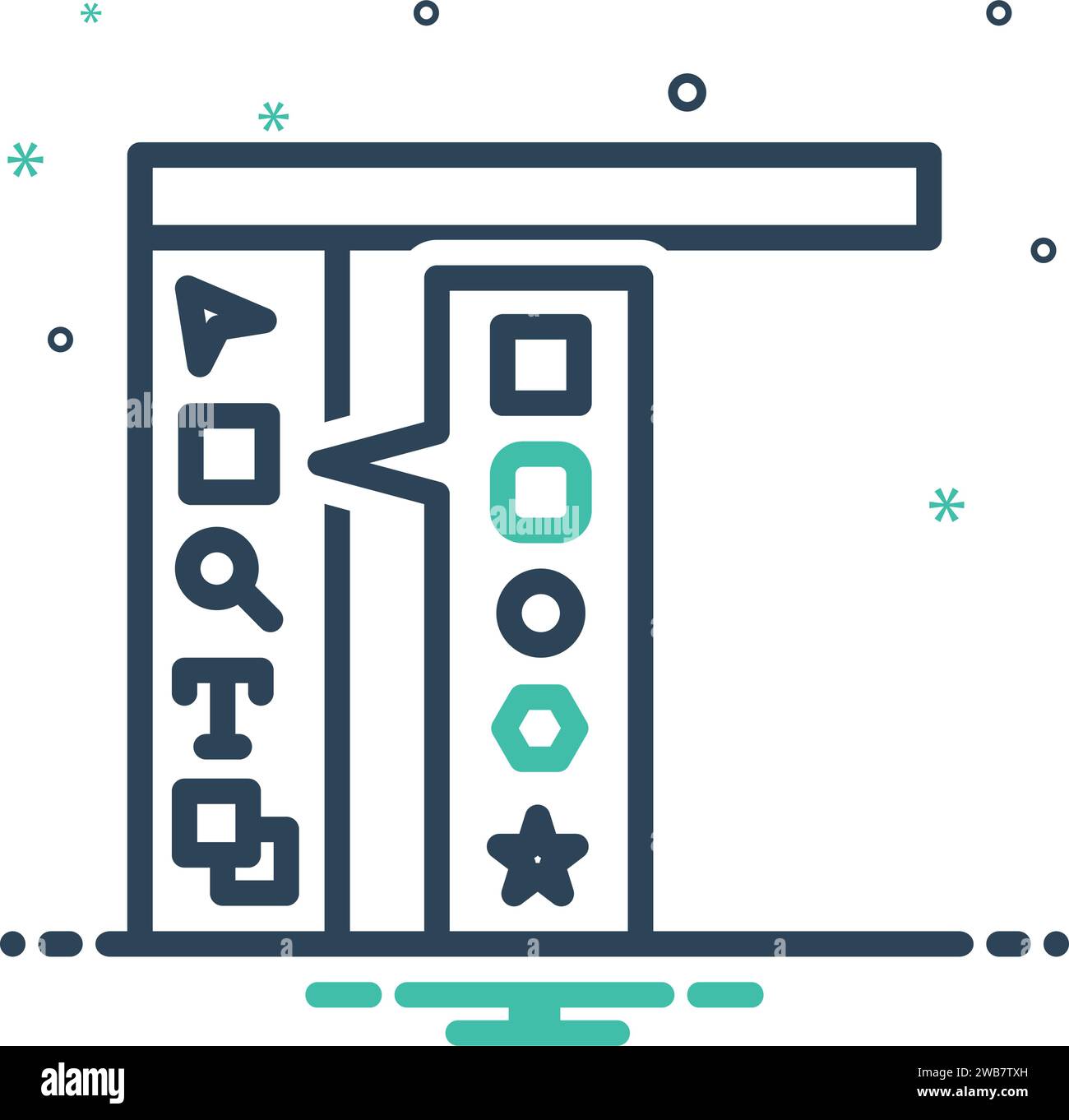 Icon for toolbar,definition Stock Vector Image & Art Alamy