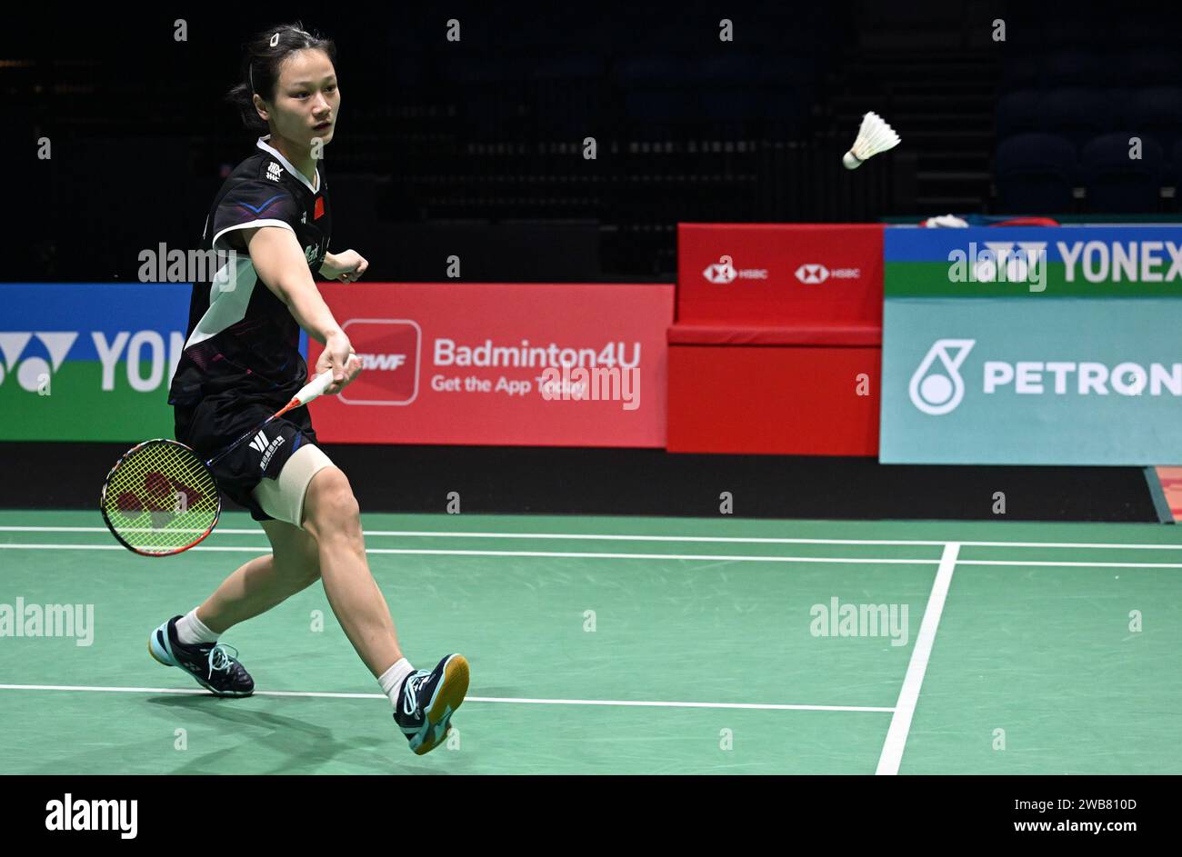 Kuala Lumpur, Malaysia. 9th Jan, 2024. Zhang Yiman competes during the ...