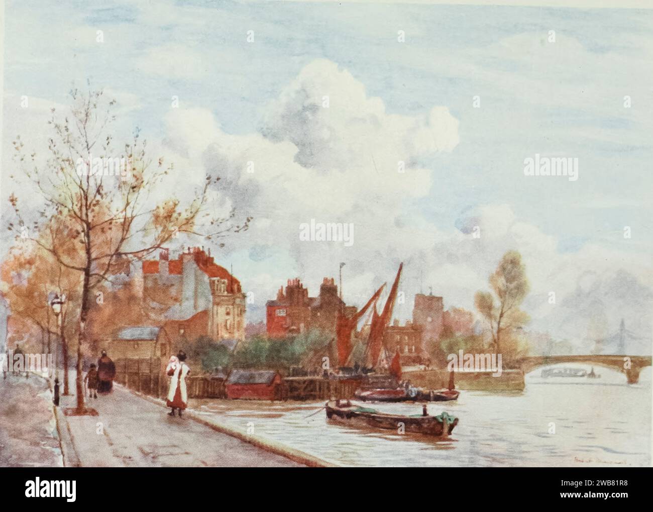 Chelsea painting by Herbert Marshall, 1905 Herbert Menzies Marshall (1 August 1841 – 2 March 1913) was an English watercolour painter and illustrator, and earlier in life a cricket player. Stock Photo