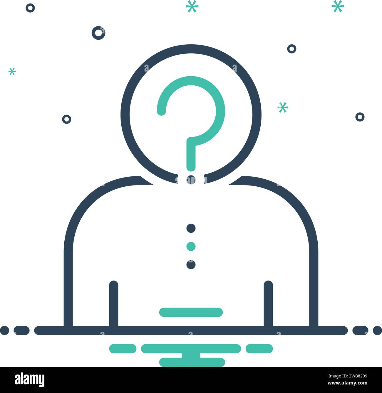 Icon for anonymity,unknown Stock Vector