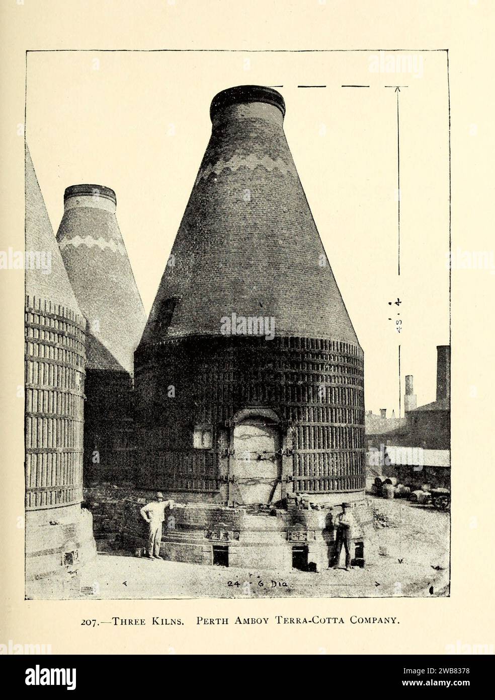 Three Kilns. Perth Amboy TerraCotta Company Stock Photo Alamy