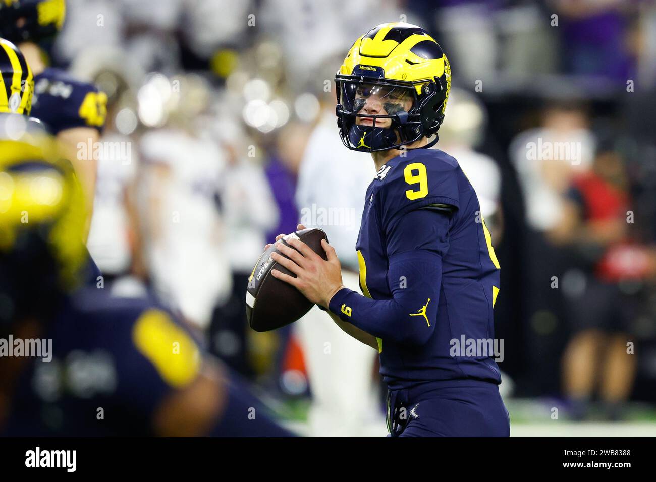 January 8, 2024 Michigan Wolverines quarterback J.J. McCarthy (9