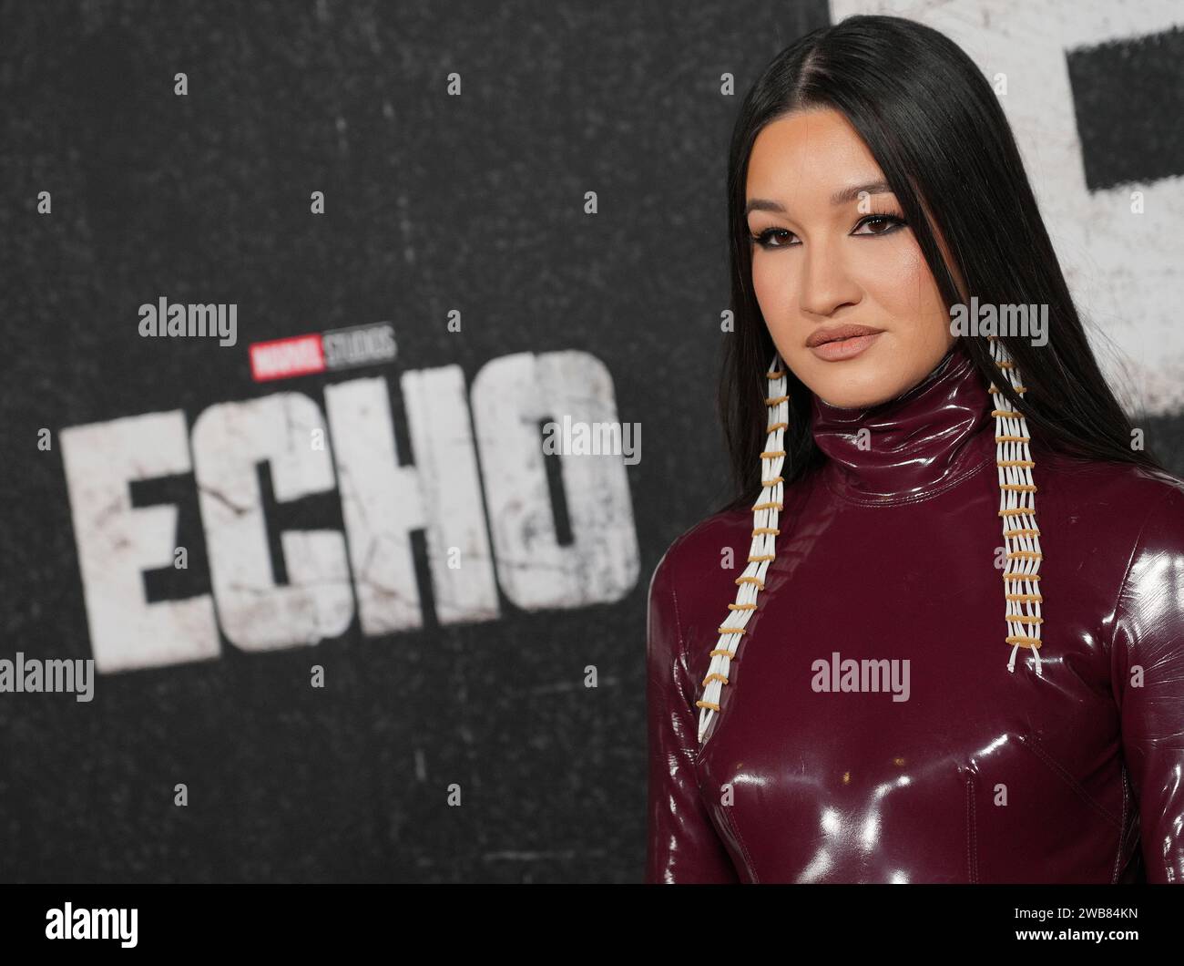 Los Angeles, USA. 10th Dec, 2023. Dannie McCallum arrives at the Marvel Studios ECHO Launch Event held at the Regency Village Theatre in Westwood, CA on Monday, January 8, 2023. (Photo By Sthanlee B. Mirador/Sipa USA) Credit: Sipa USA/Alamy Live News Stock Photo