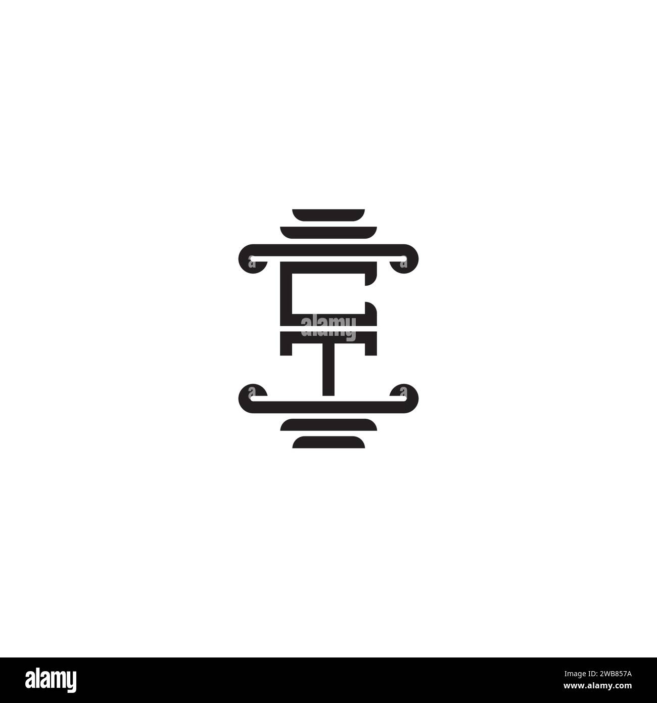 CT pillar concept in high quality professional design that will print well across any print media Stock Vector