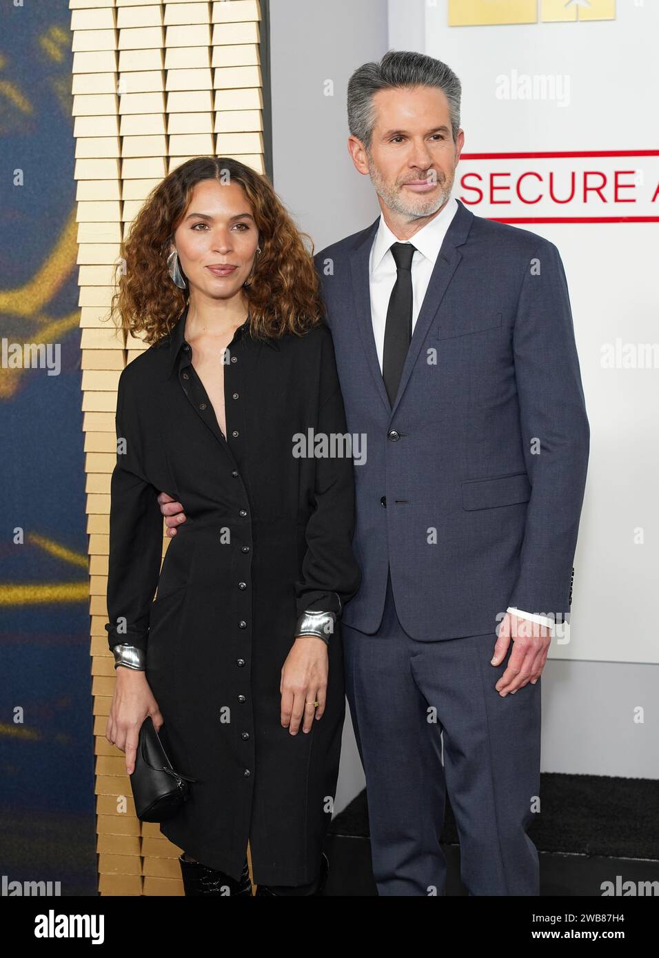 New York, United States. 08th Jan, 2024. Cleo Wade and Simon Kinberg are attending the world premiere of Netflix's ''Lift'' at Jazz at Lincoln Center in New York City, on January 8, 2024. (Photo by John Nacion/NurPhoto) Credit: NurPhoto SRL/Alamy Live News Stock Photo