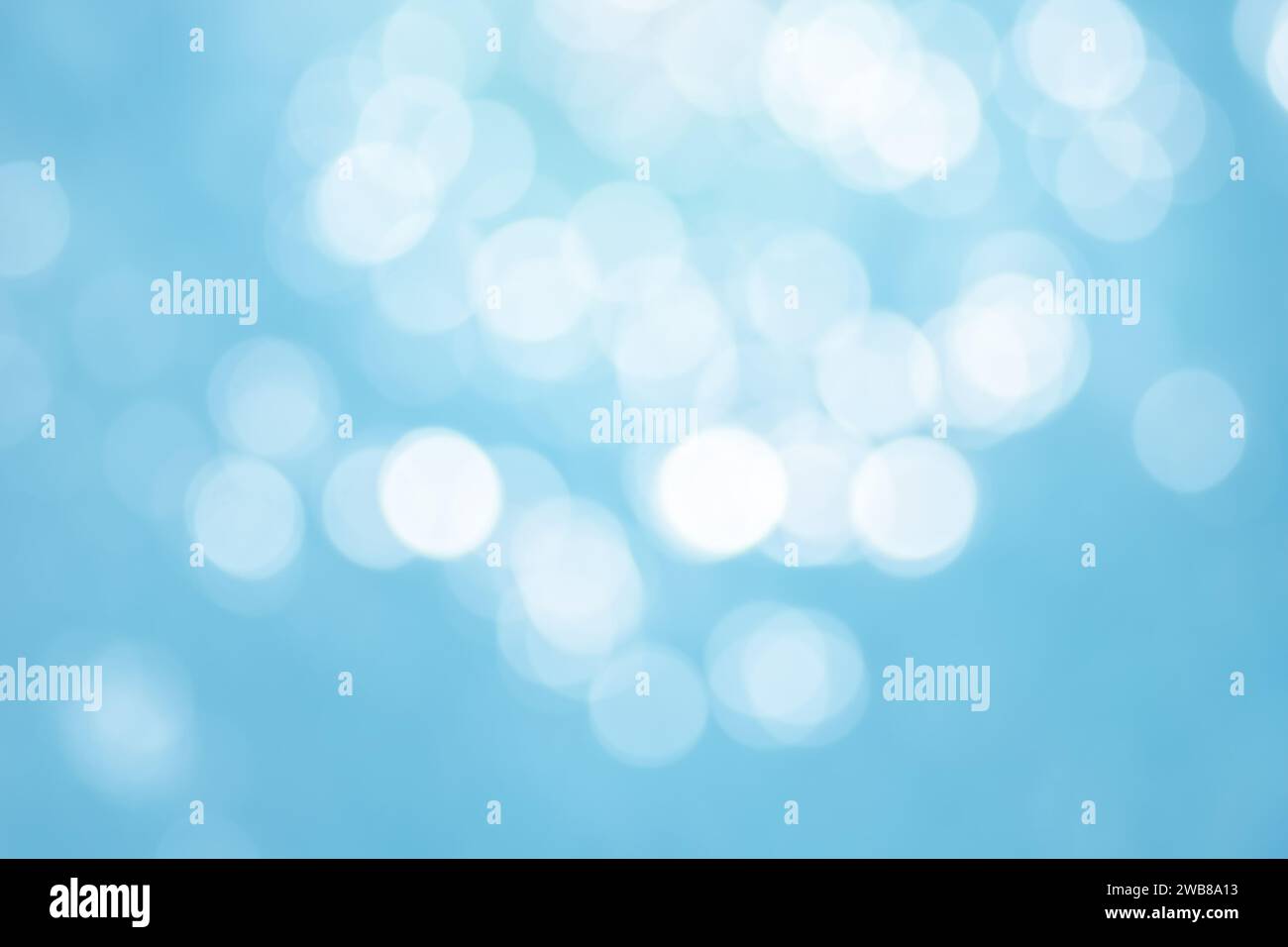 Abstract blurred blue background of bokeh circle glitter Stock Photo ...