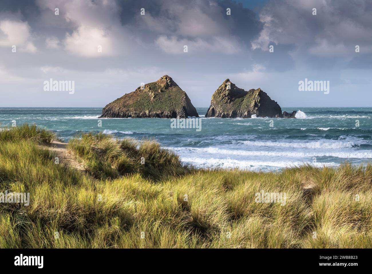 The iconic Carters Rocks Gull Rocks seen from the sand dune system at ...