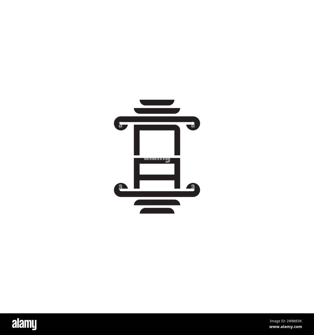 NA pillar concept in high quality professional design that will print well across any print media Stock Vector