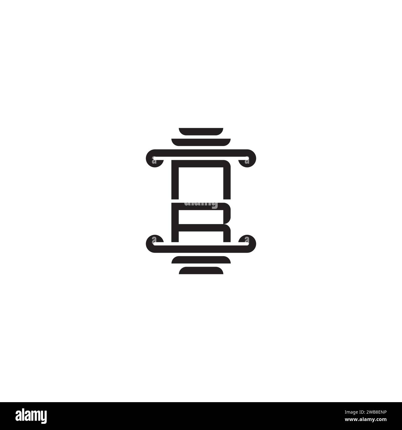 NR pillar concept in high quality professional design that will print well across any print media Stock Vector