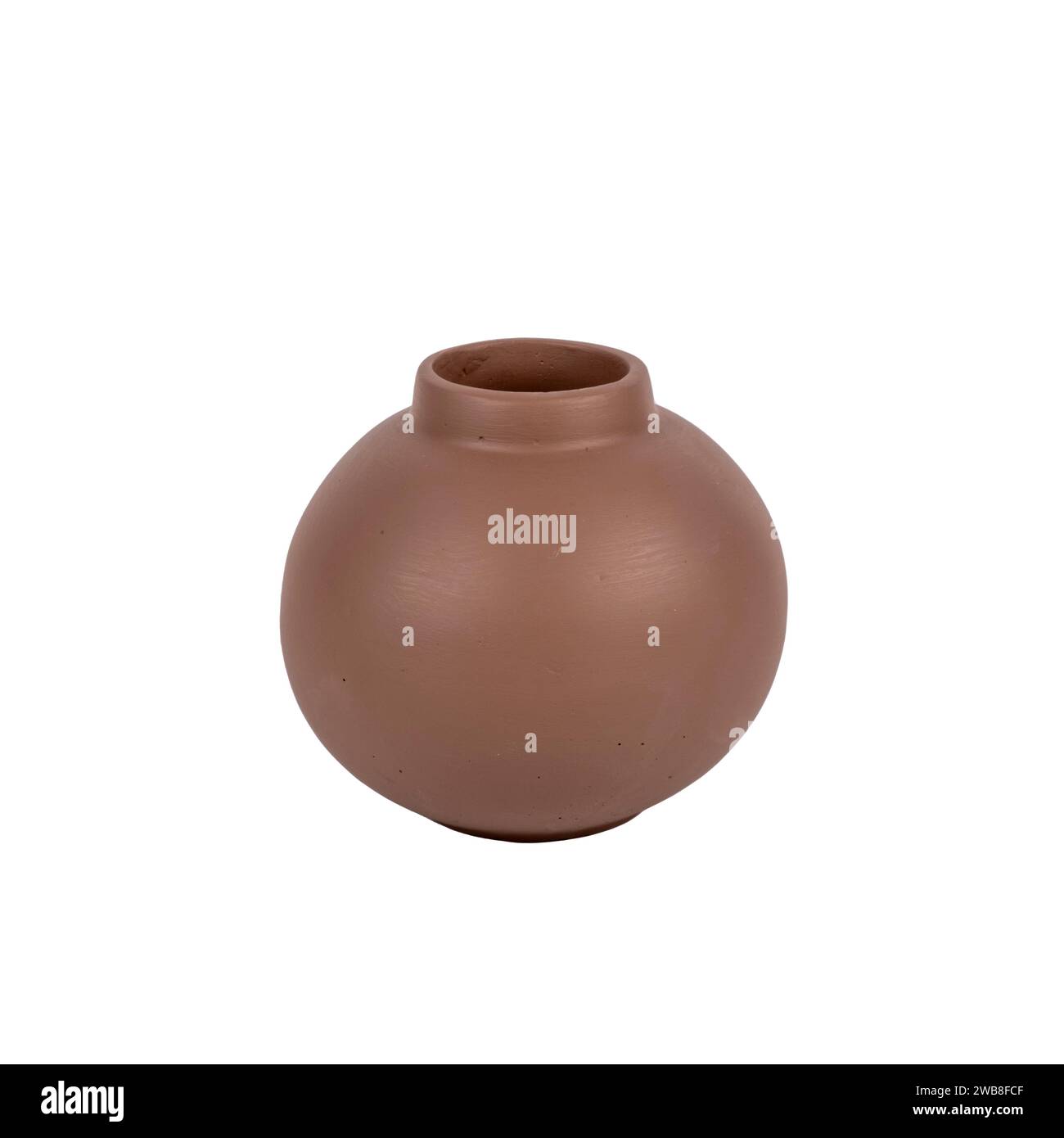trendy design decorative ceramic vase isolated on white background ...