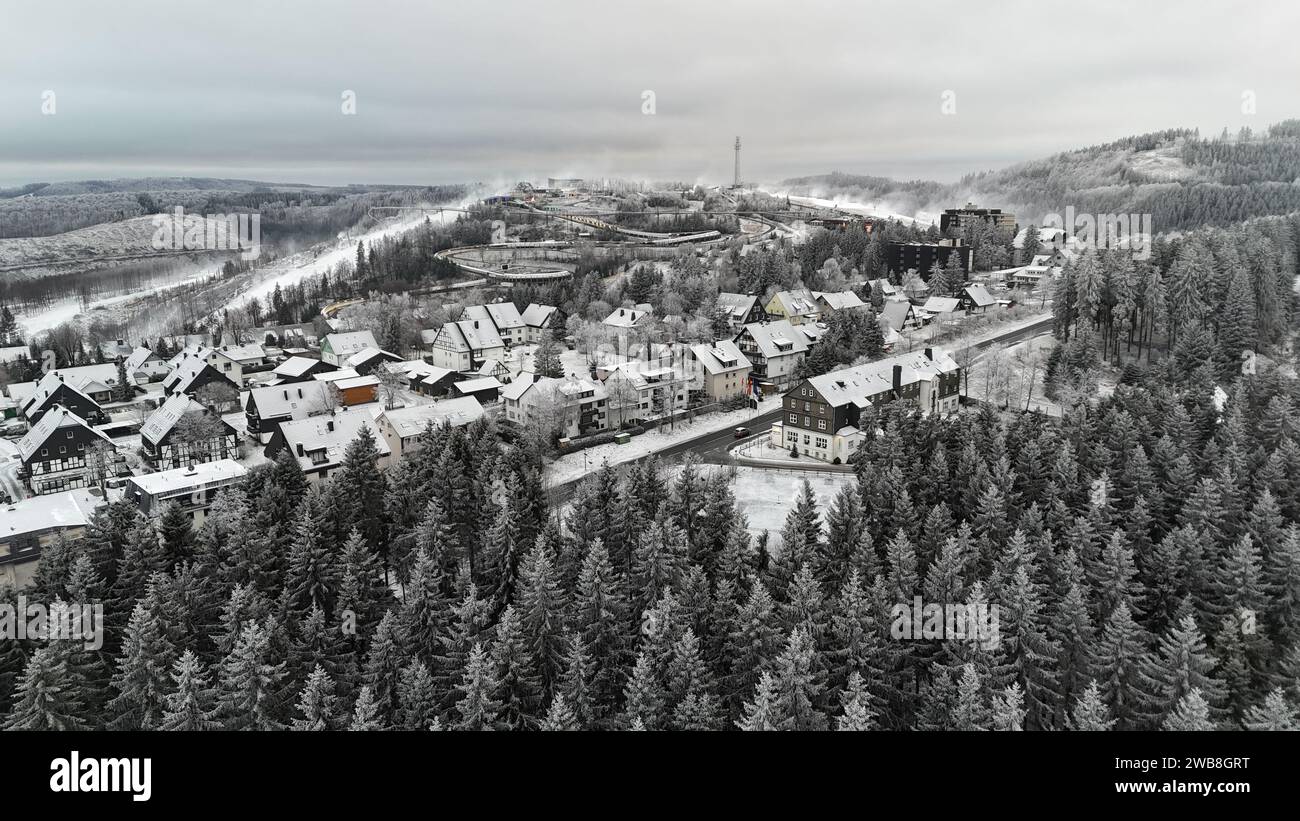 Drone view 4k beautiful town hi res stock photography and images alamy
