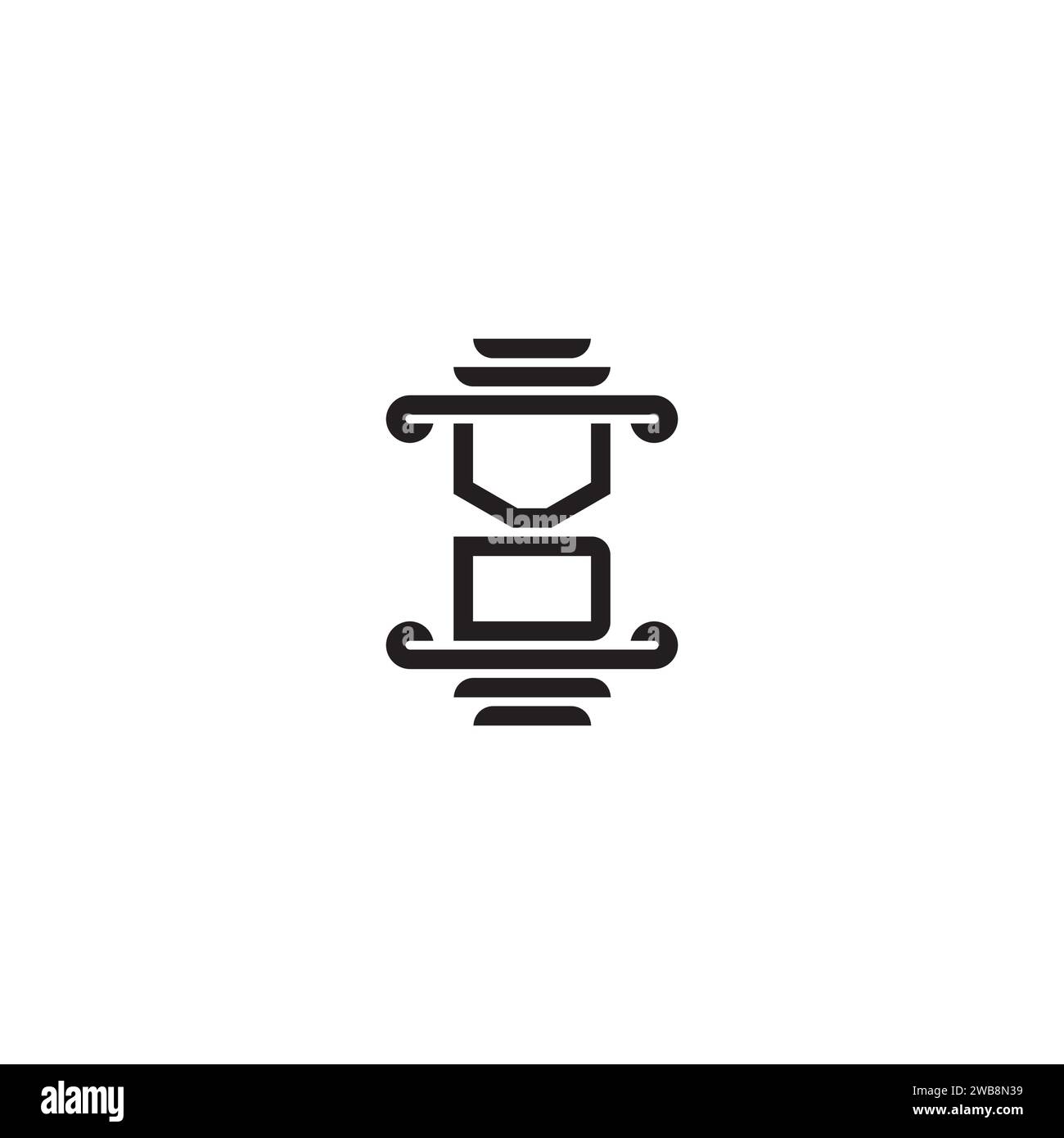 VD pillar concept in high quality professional design that will print well across any print media Stock Vector