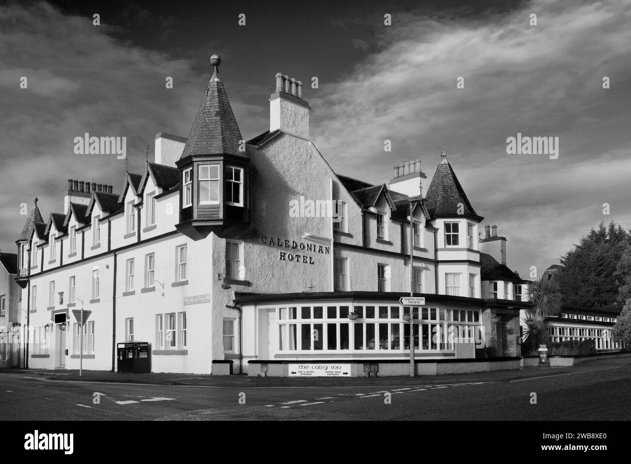 The Caledonian Hotel, Ullapool town, Wester Ross, North West Highlands of Scotland, UK Stock Photo