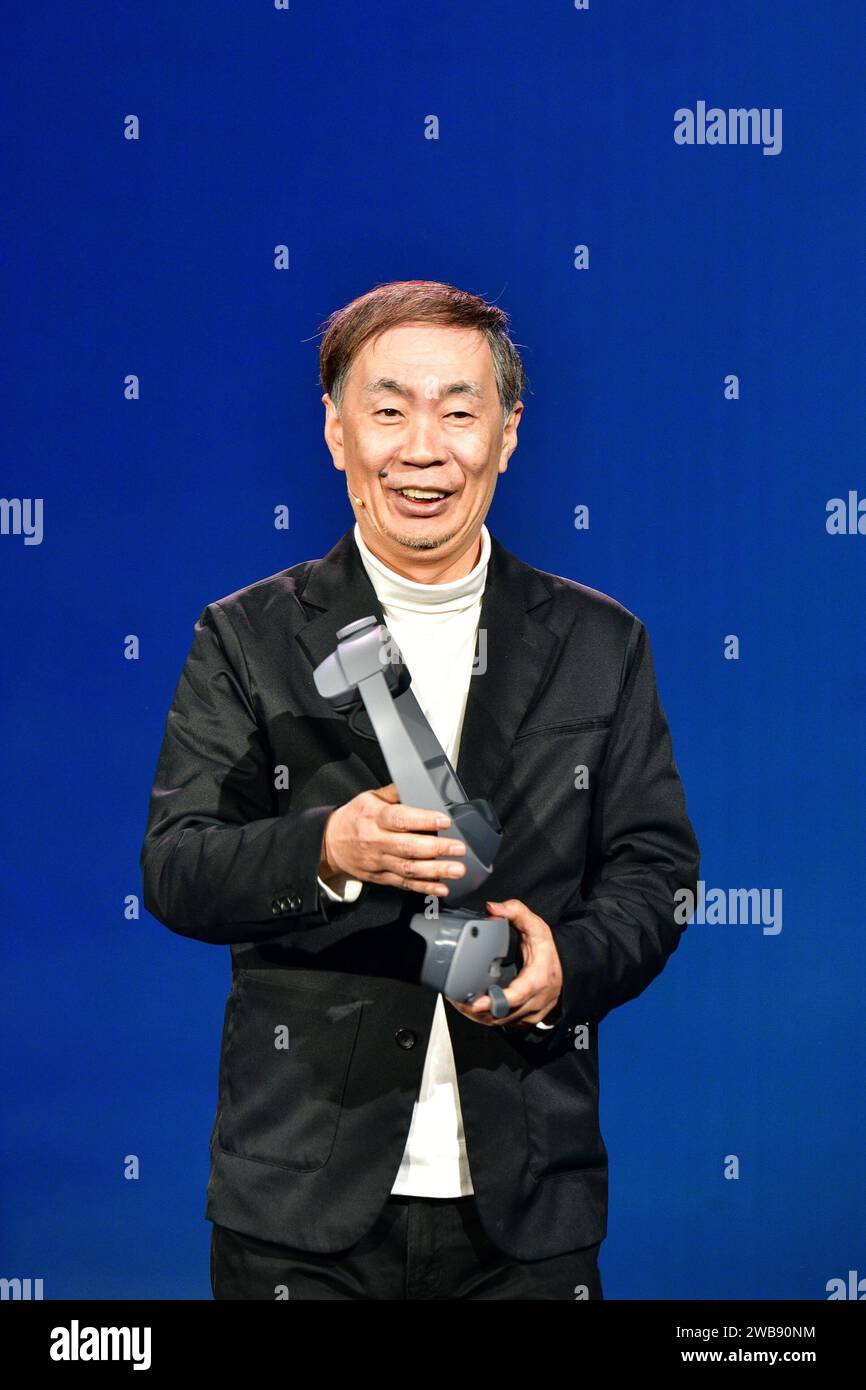 LAS VEGAS, NV JANUARY 8 Yoshinori Yoshi Matsumoto speaking at