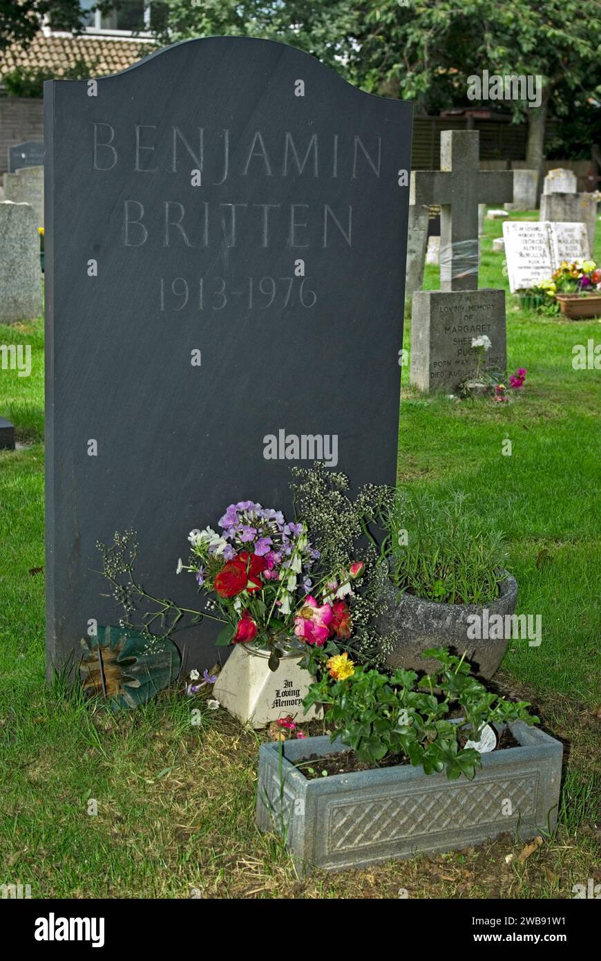 Grave of Benjamin Britten Stock Photo