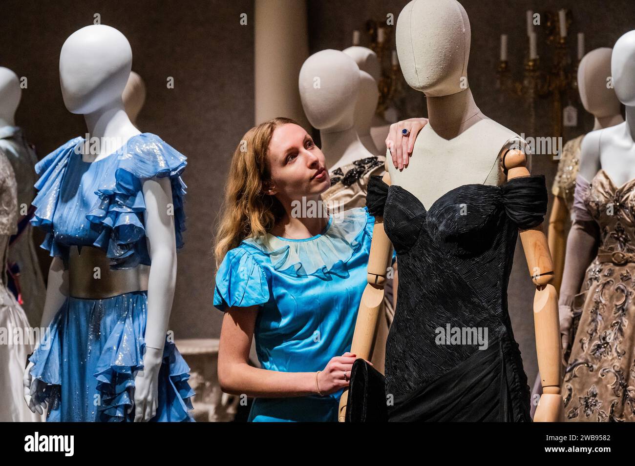 Black diana dress auction hi-res stock photography and images - Alamy