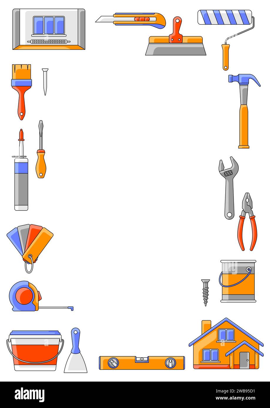 Tools home self repair Stock Vector Images - Alamy