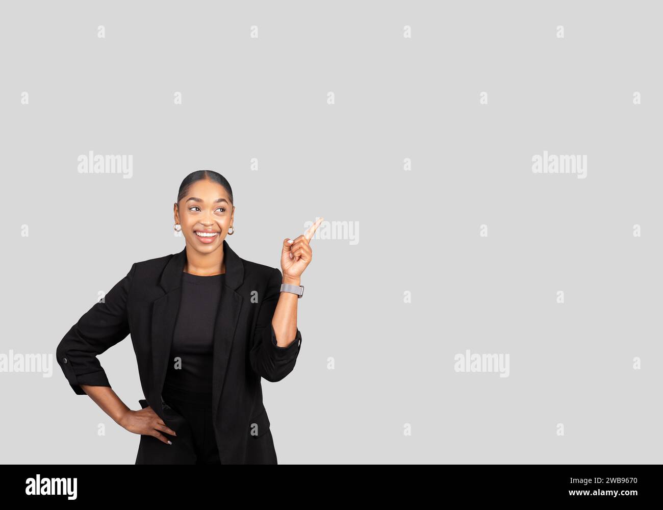 Professional woman in black blazer hi-res stock photography and images ...