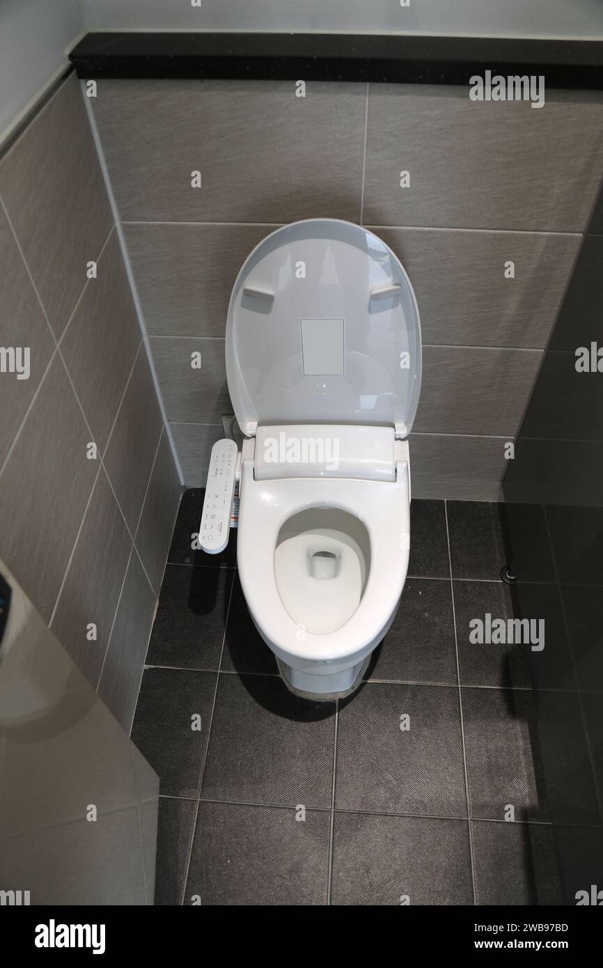 Modern contemporary public toilet hires stock photography and images