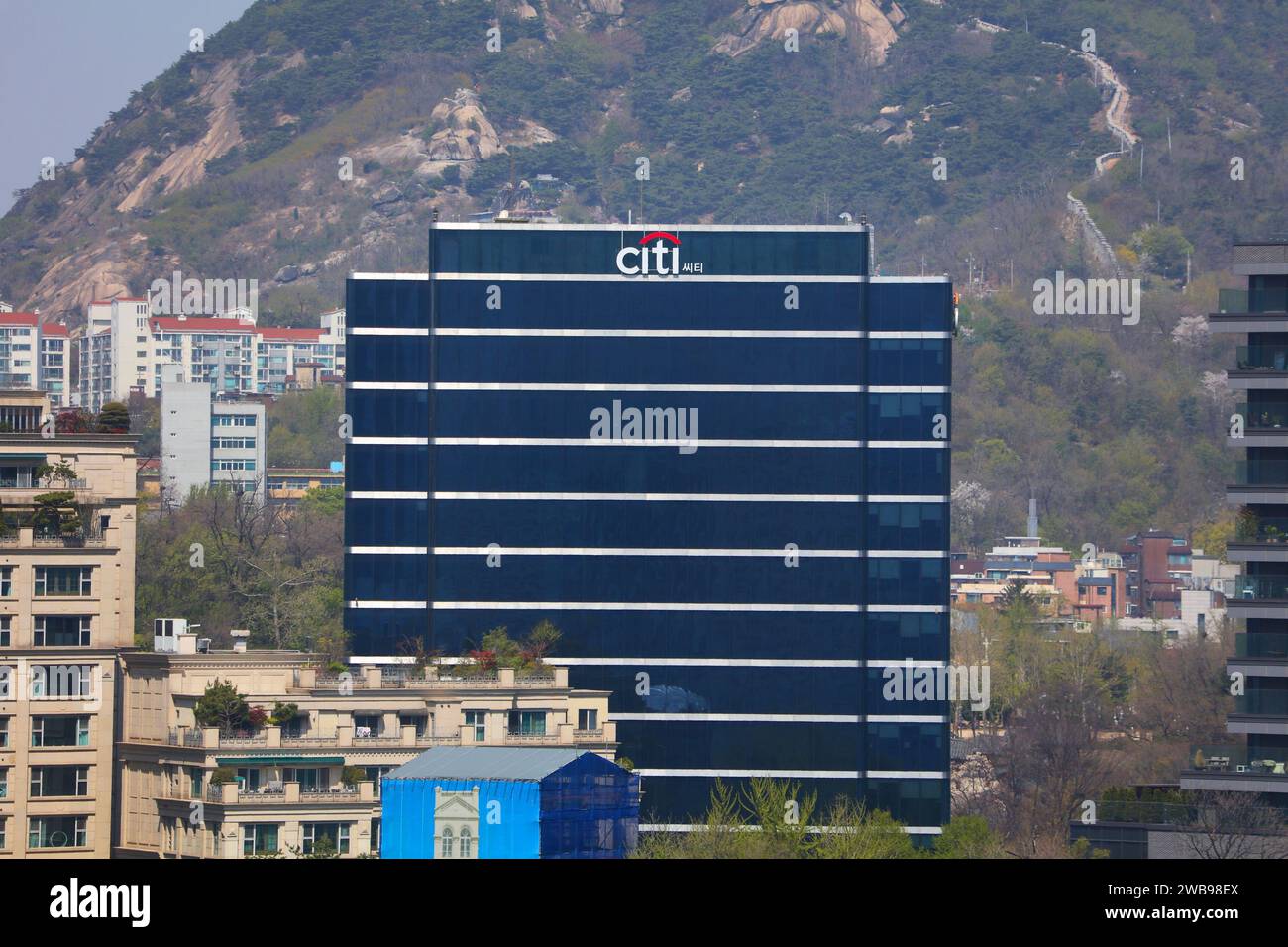 SEOUL, SOUTH KOREA APRIL 9, 2023 Citibank office building in Seoul