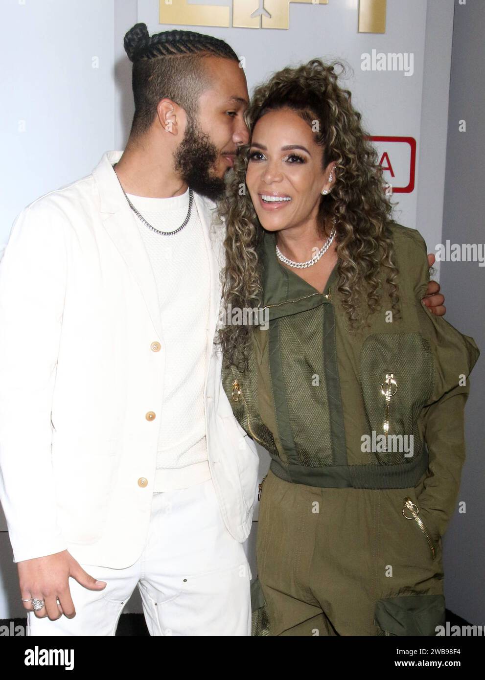 NEW YORK, NY - JANUARY 8: Gabriel Hostin and Sunny Hostin at the