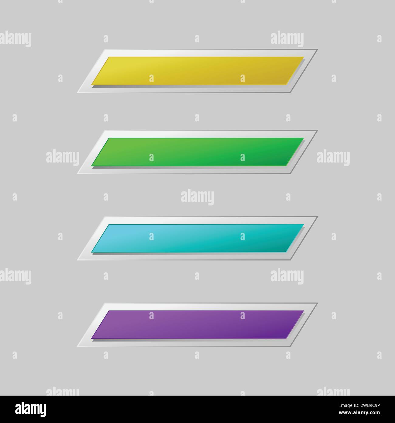Button web ui and ux glass morphism colorful element Stock Vector Image ...