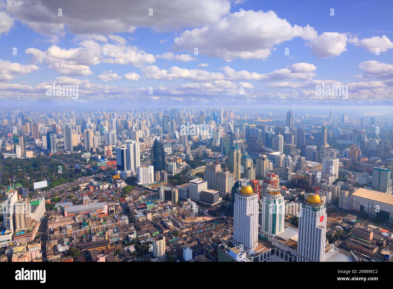 Bangkok city, Thailand - modern city aerial view Stock Photo - Alamy