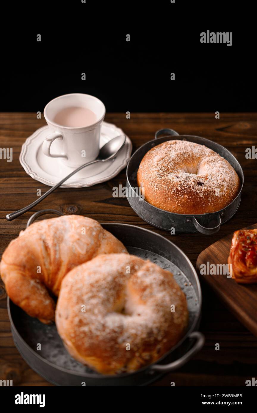 New images of breads and pastries in restaurants, high quality images