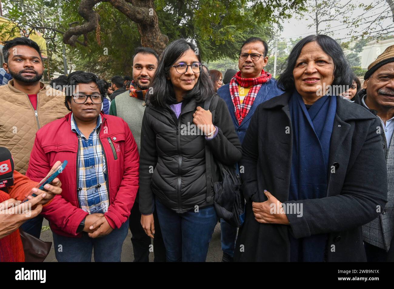 NEW DELHI, INDIA - JANUARY 8: Swati Maliwal, Ex DCW Chief and AAP ...