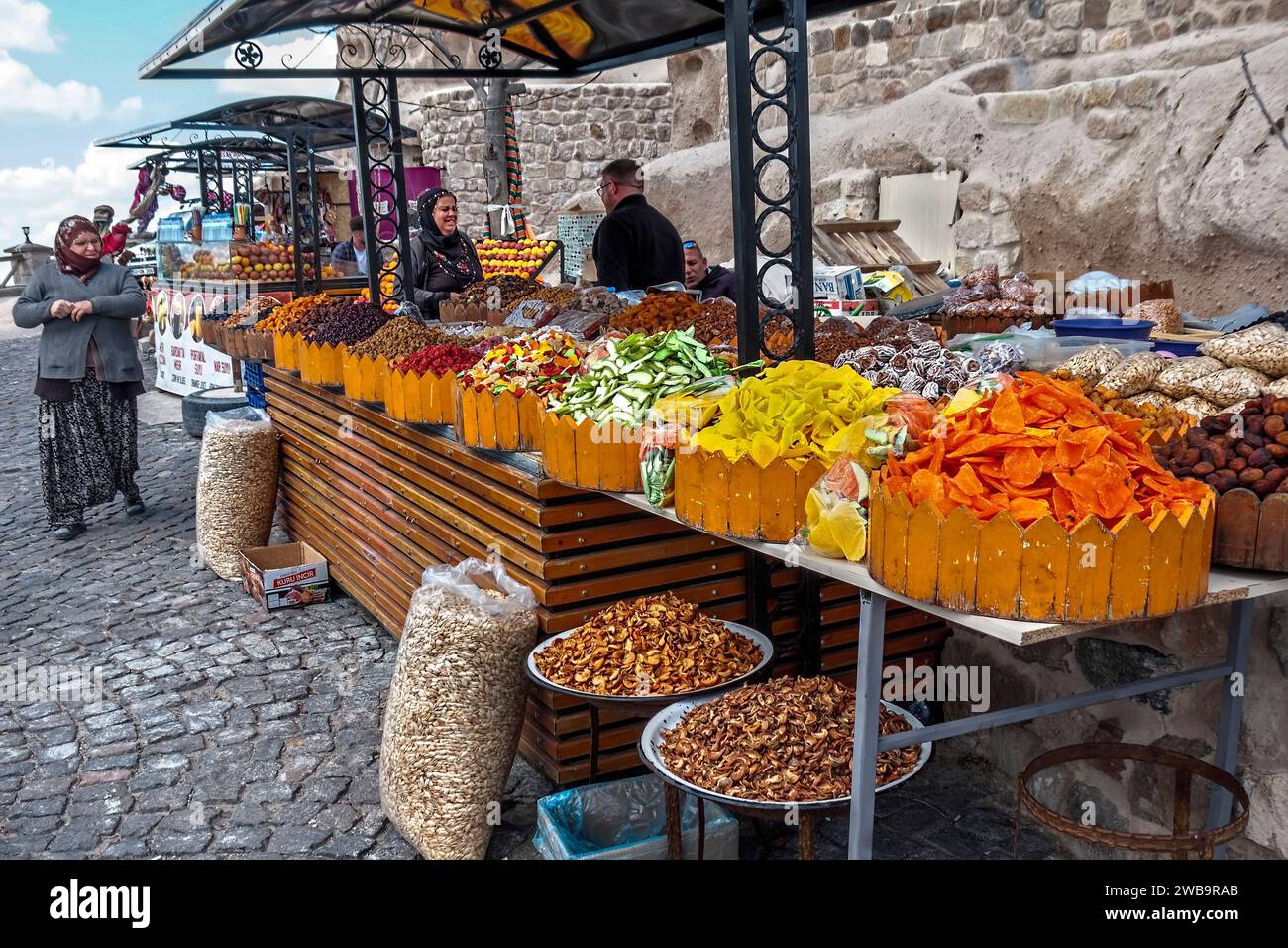 Sale of dried fruits.Cappadocia.Turkey Stock Photo Alamy