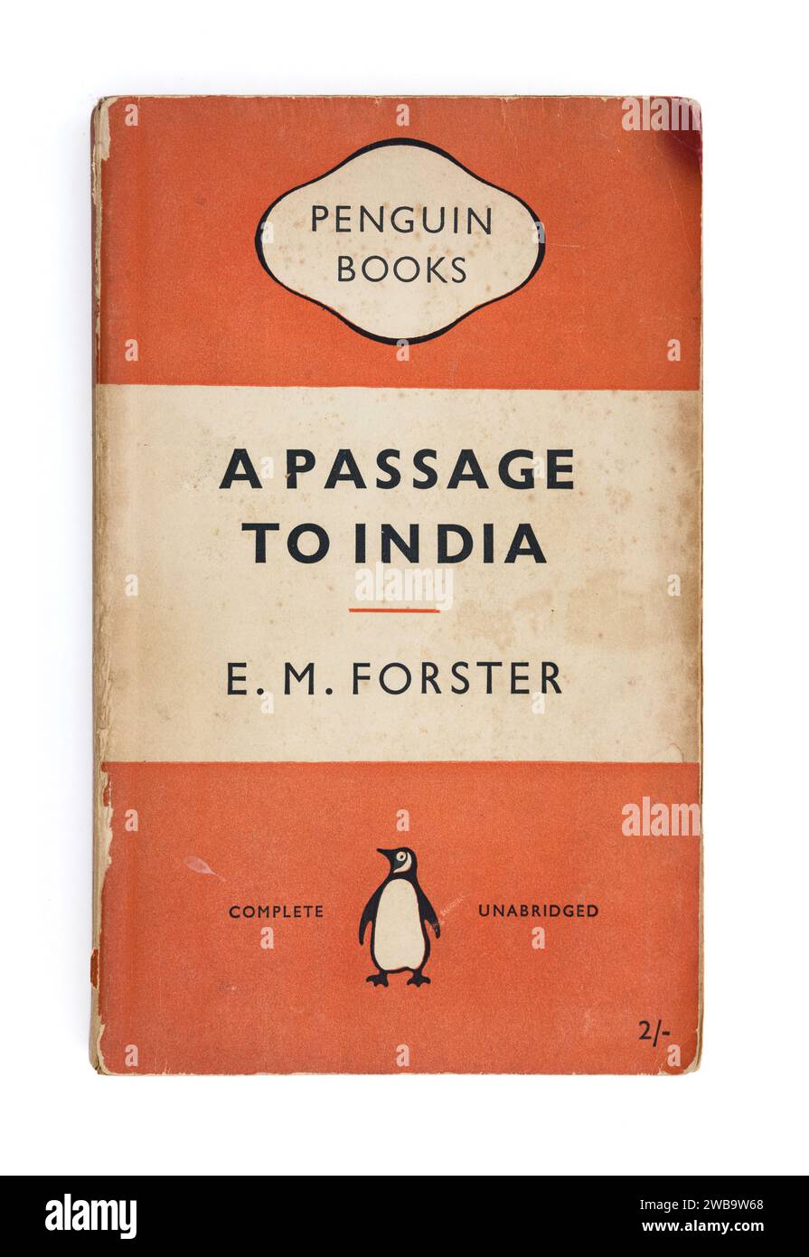 Cover of old Penguin paperback edition of a Passage to India by EM Forster Stock Photo