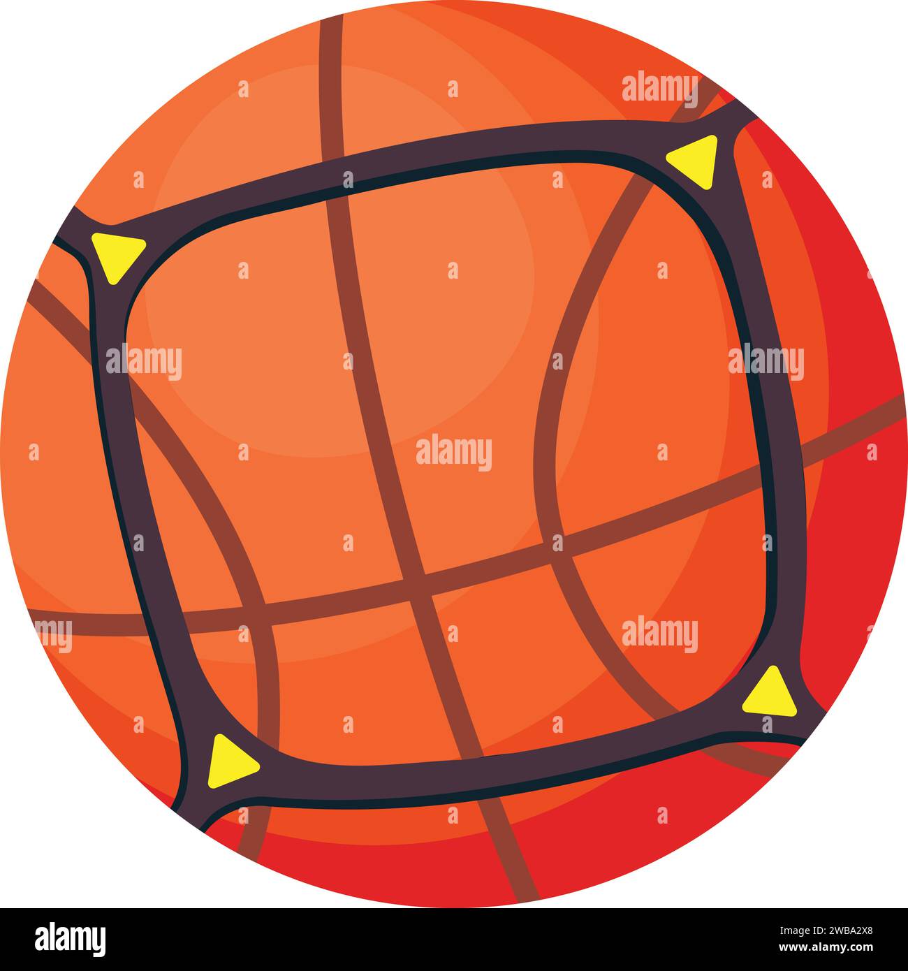 Basketball training ball icon cartoon vector. Player game Stock Vector