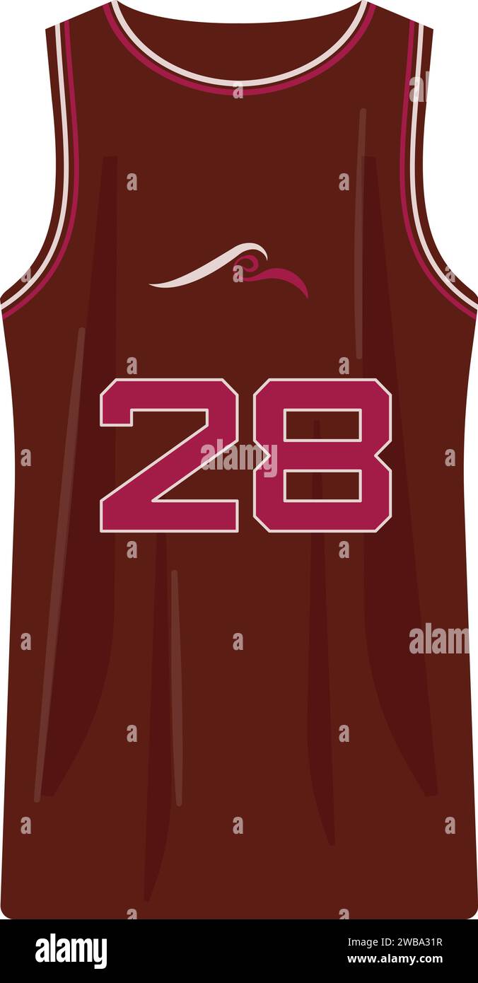 Basketball game jersey icon cartoon vector. Play uniform Stock Vector