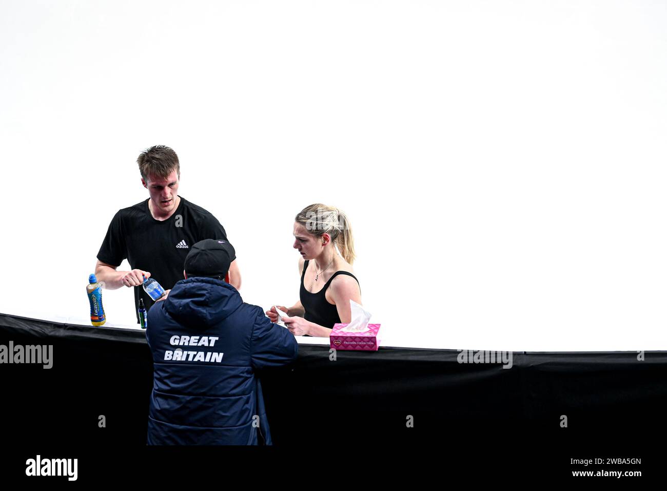 Lydia SMART & Harry MATTICK (GBR), during Pairs Practice, at the ISU