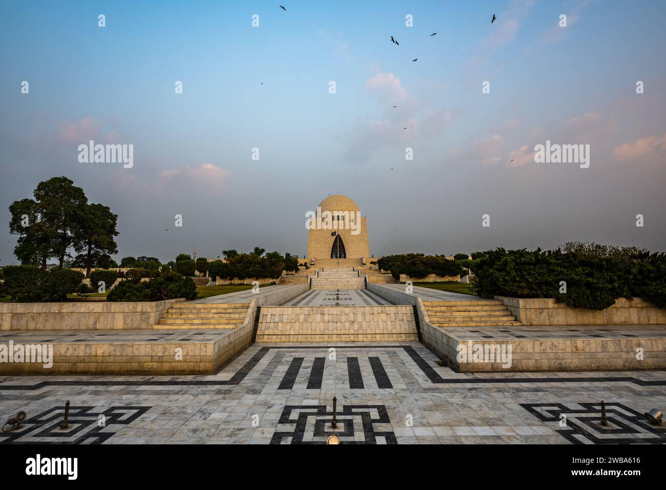 Qaid-e-Azam Mausoleum Stock Photo