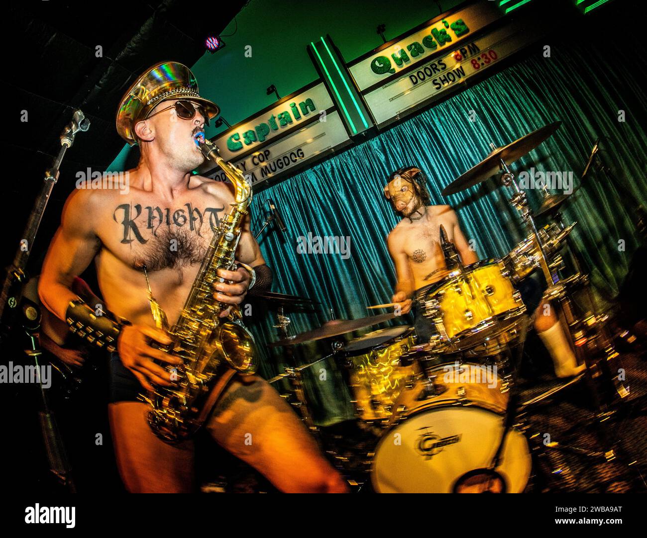 Austin Spitz The band DIE SPITZ performs at the FarOut Lounge, Austin, Texas Stock ...