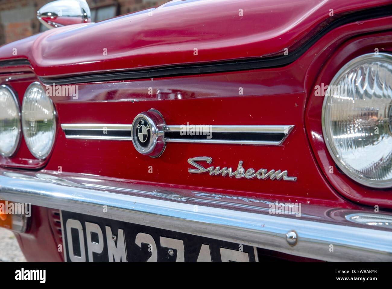 Sunbeam Stiletto classic badge engineered Hillman Imp coupe Stock Photo