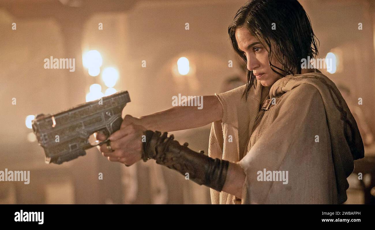 REBEL MOON - PART ONE: A CHILD OF FIRE  2023 Netflix film with Sofia Boutella Stock Photo