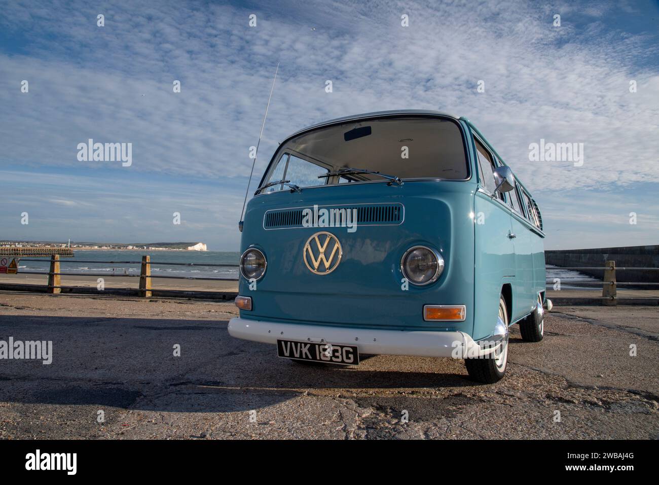 1969 VW T2 Bay Window camper van Stock Photo - Alamy