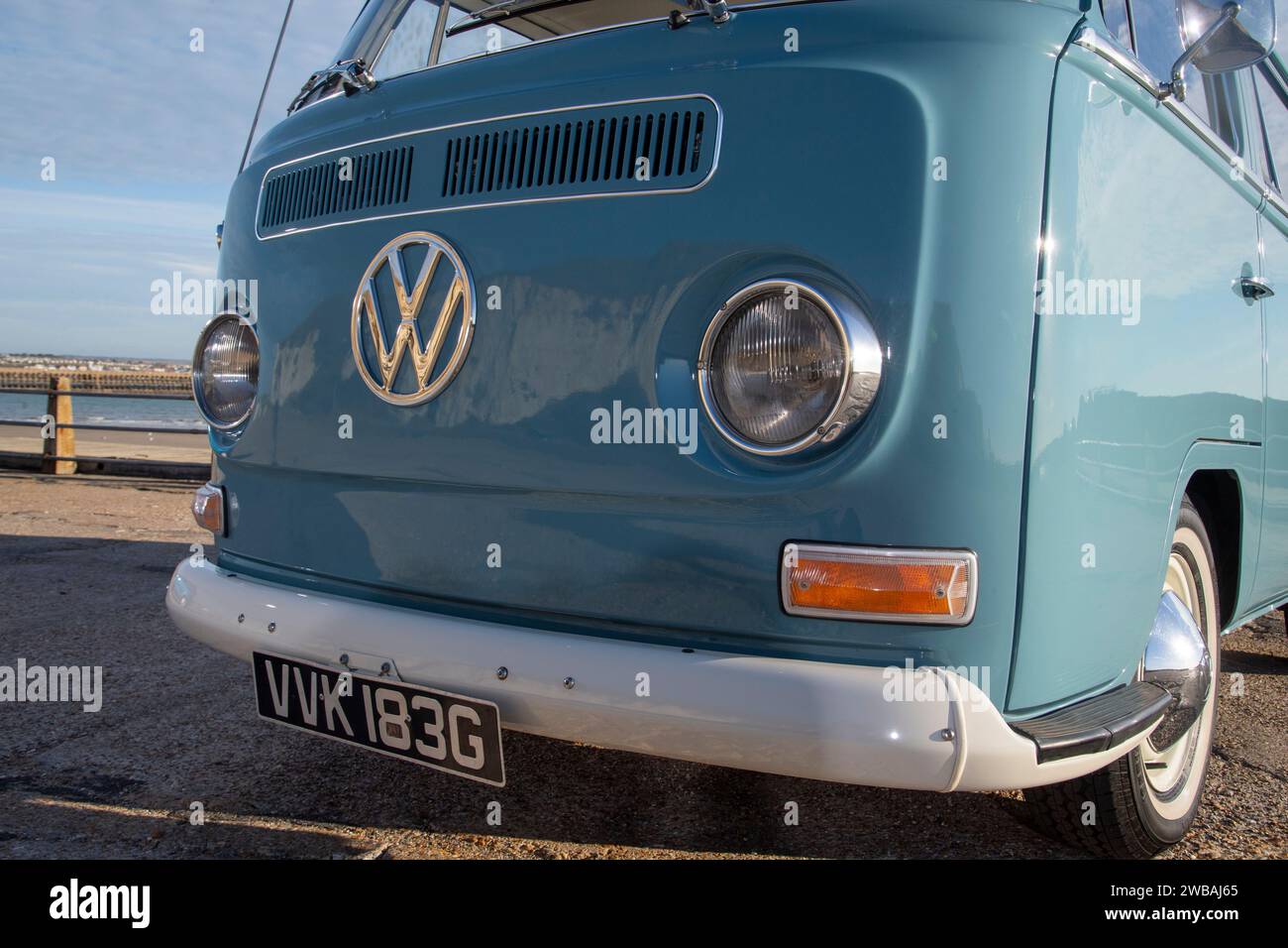 1969 VW T2 Bay Window camper van Stock Photo - Alamy