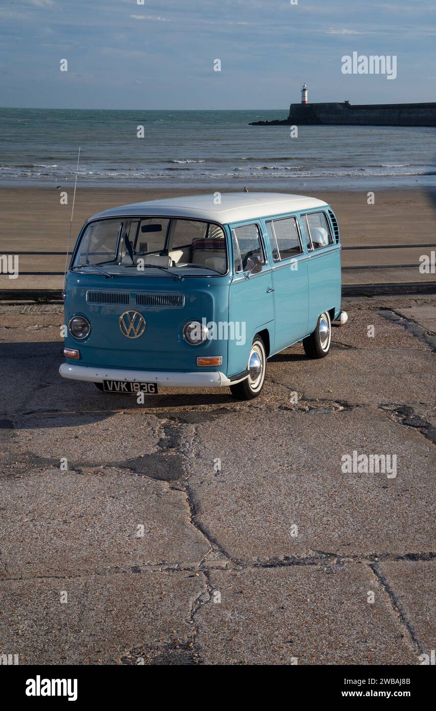 1969 VW T2 Bay Window camper van Stock Photo - Alamy