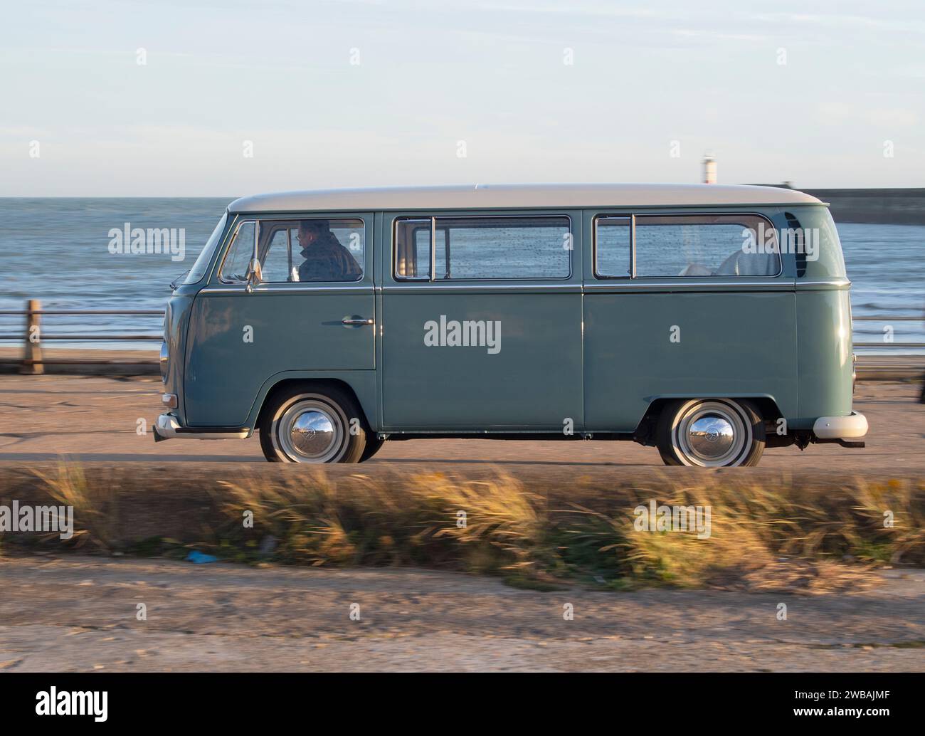 1969 VW T2 Bay Window camper van Stock Photo - Alamy