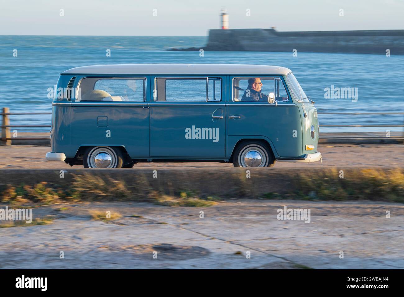 1969 VW T2 Bay Window camper van Stock Photo - Alamy