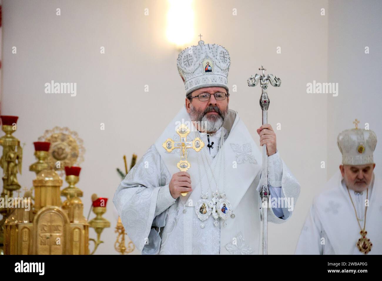Kyiv ukraine january 6 2024 head of the ukrainian greek catholic