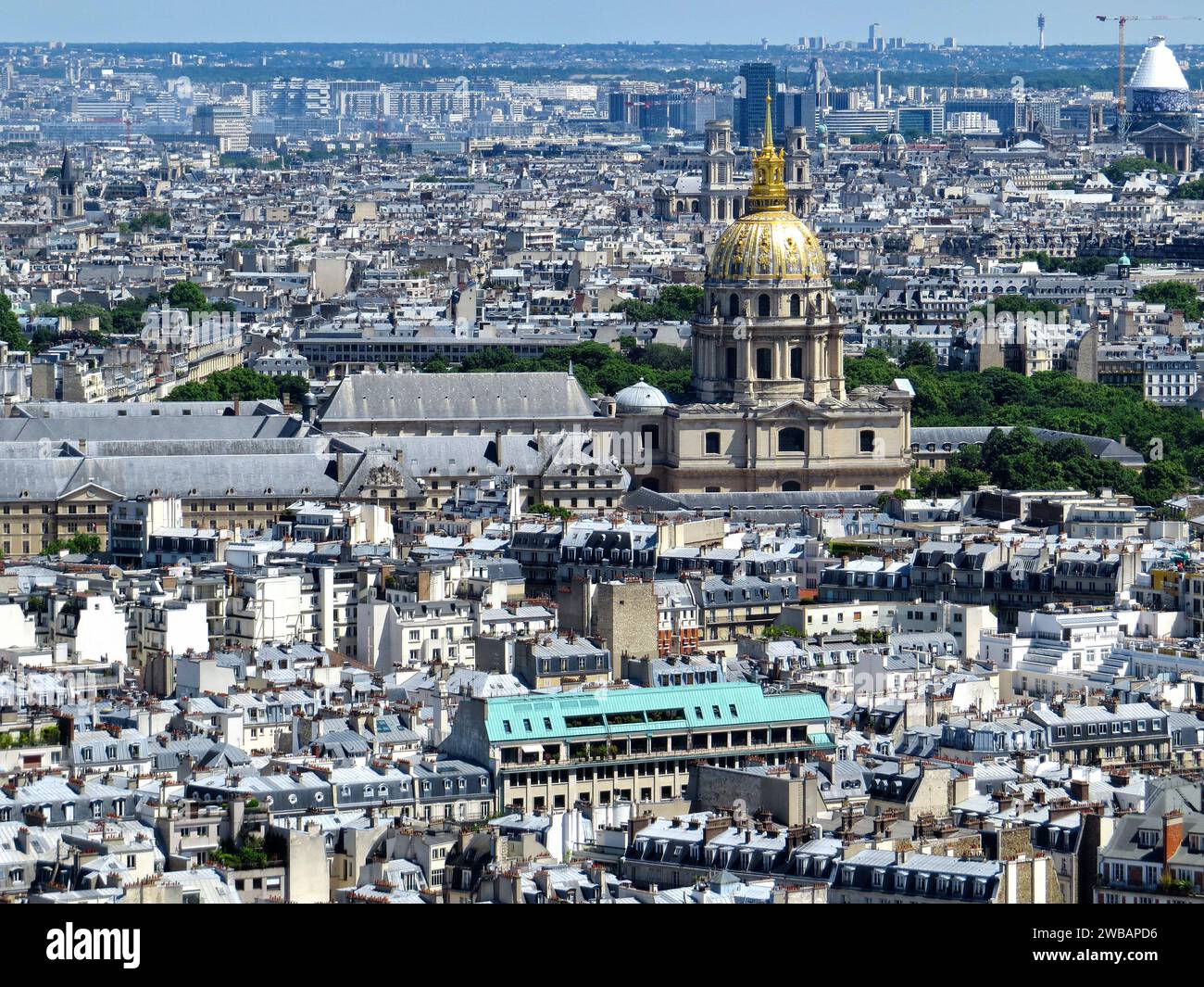 An aerial view of the iconic Notre-Dame cathedral in Paris, France ...