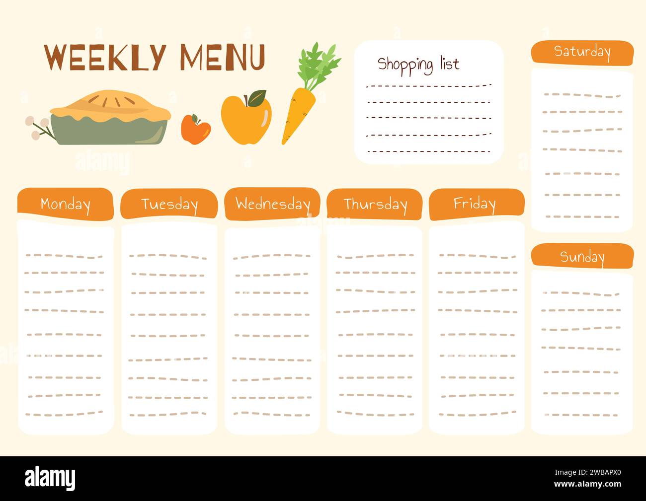 daily-shopping-list-in-vector-for-every-day-meal-menu-food-planner-for